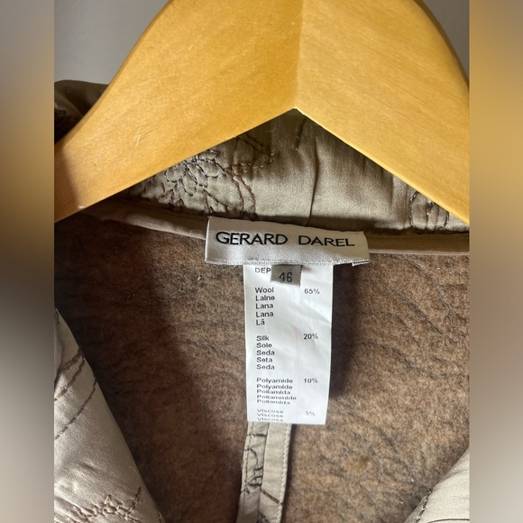 GERARD DAREL NWT SILK EMBROIDERED WOOL VINTAGE JACKET - Picture 4 of 11